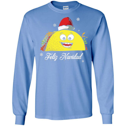 Christmas T-shirt Taco Feliz Navidad Carolina Blue