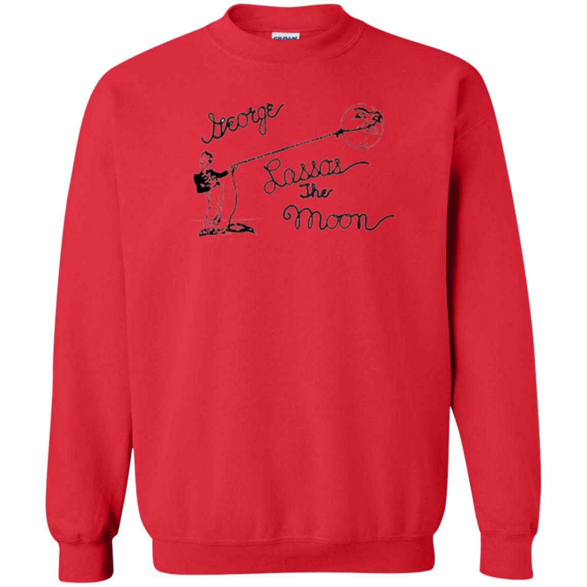 Film T-shirt It's A Wonderful Life George Lassos The Moon Red