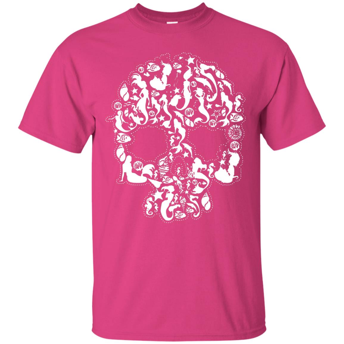 Mermaid Skull T-shirt Heliconia