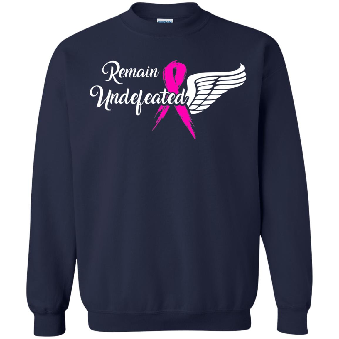 Breast Cancer T-shirt Remain Undefeated Navy