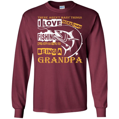 But One Of Them Is Being A Grandpa Papa T-shirt Maroon