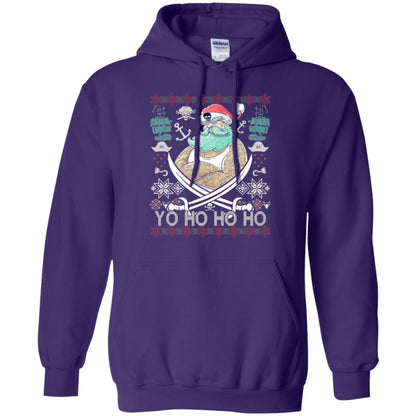 Christmas T-shirt Santa Pirate Purple