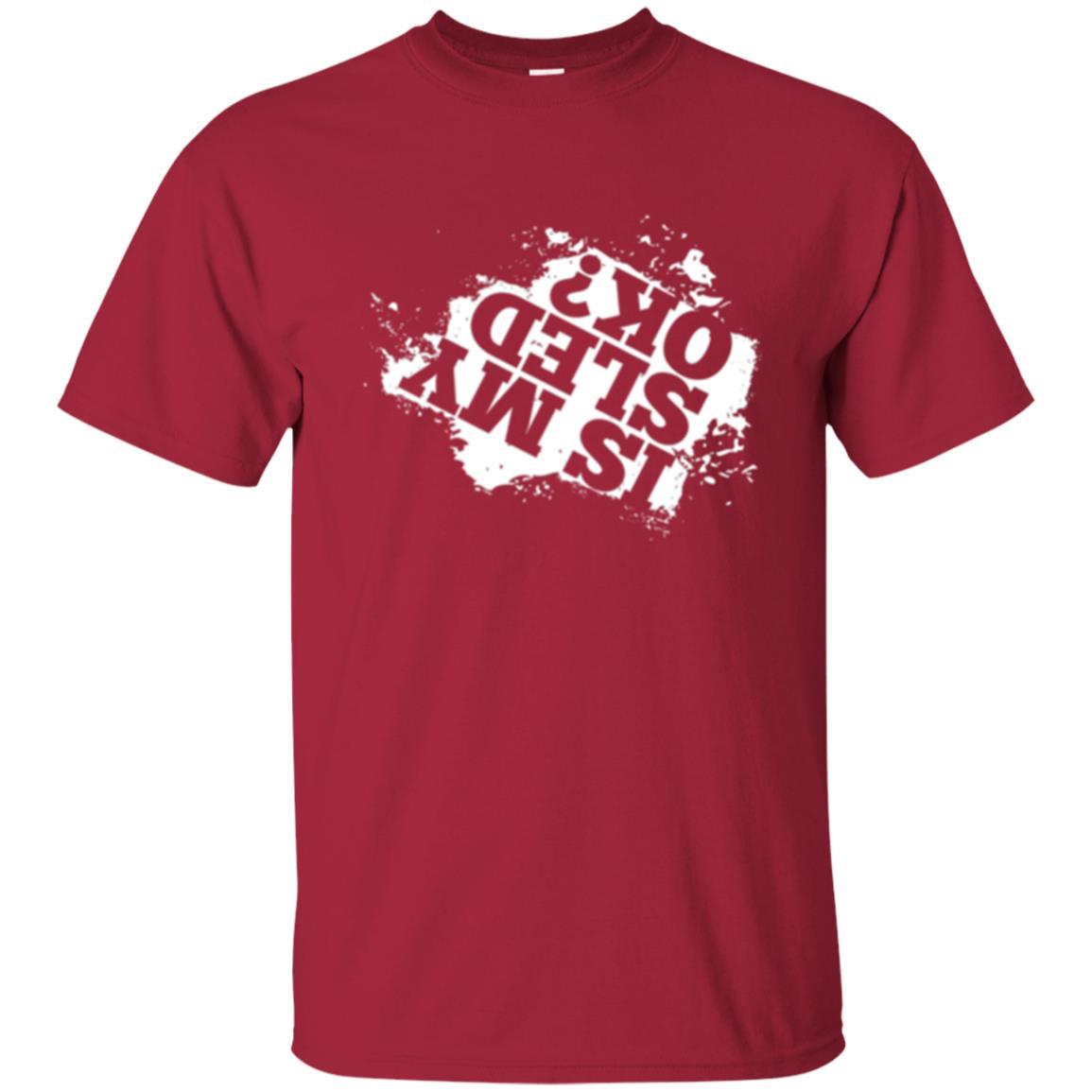 Snowmobile T-shirt Is My Sled Okay Cardinal
