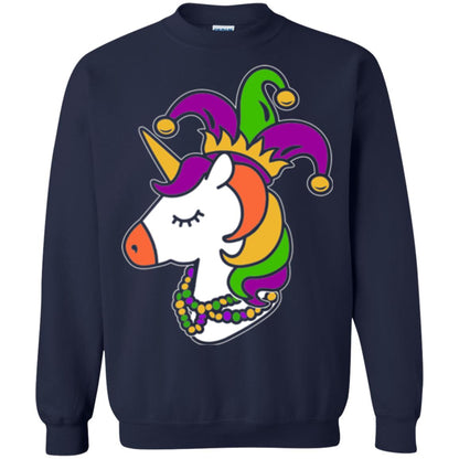 Mardi Gras Unicorn T-shirt Navy