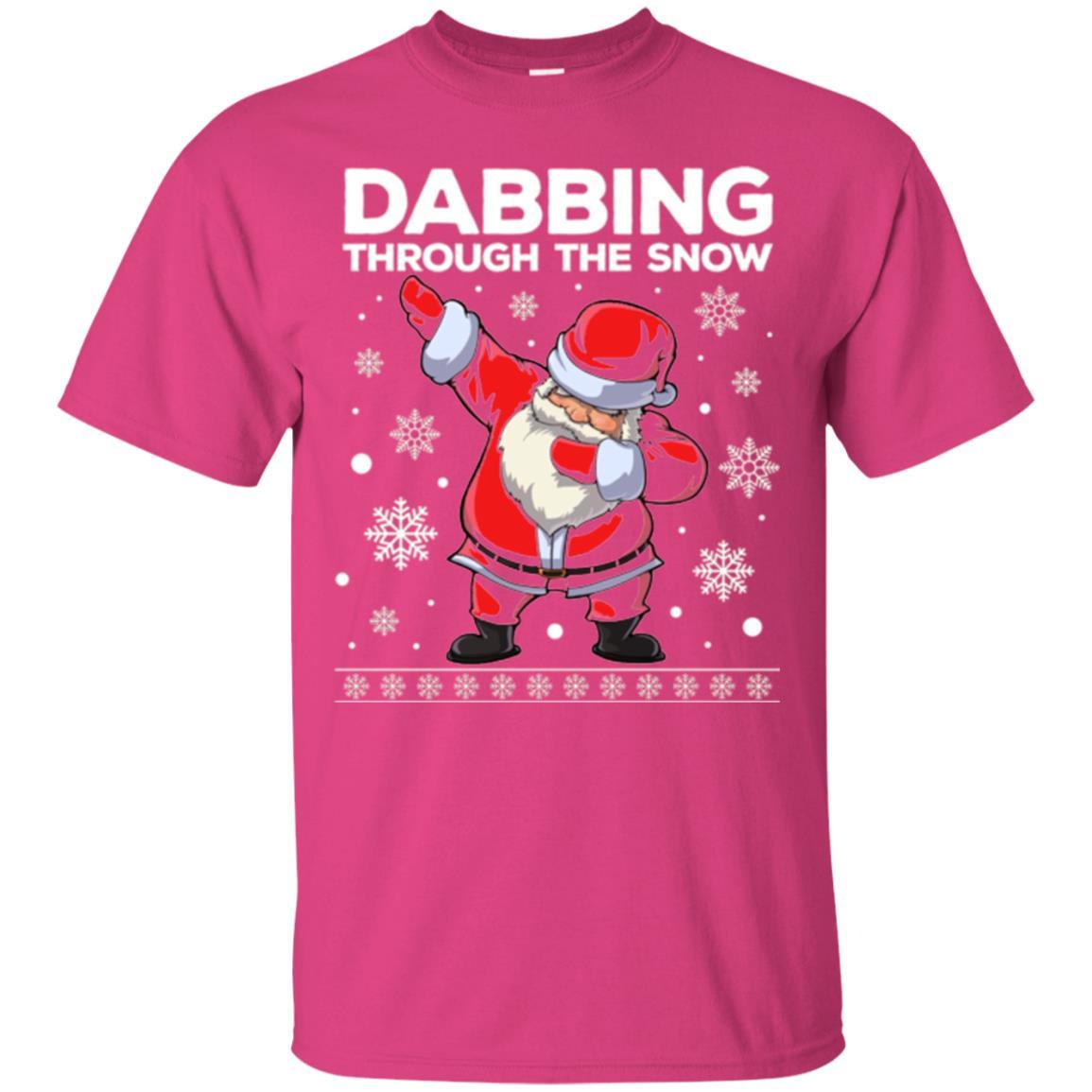 Christmas T-shirt Dabbing Through The Snow T-shirt Heliconia