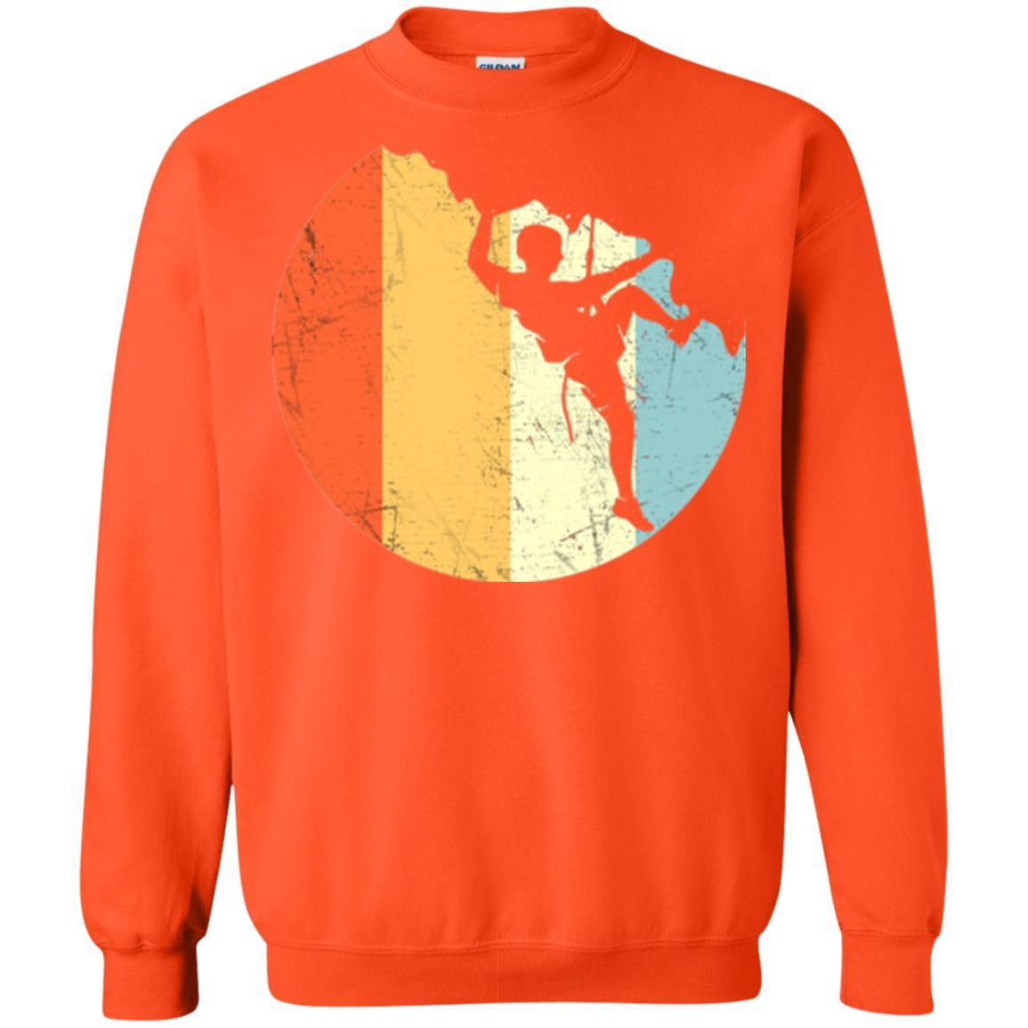 Moutain Climber T-shirt Rock Climbing Orange