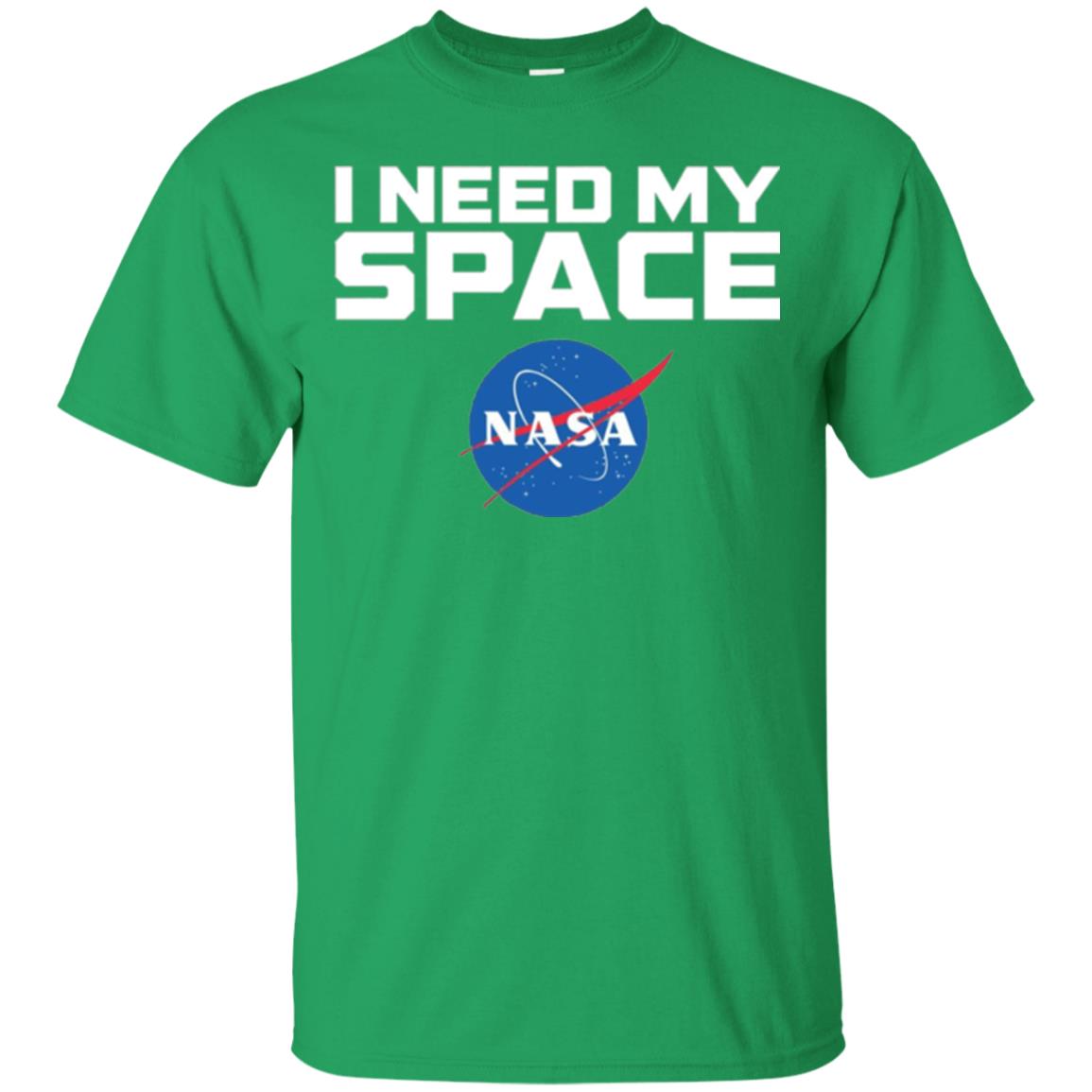 Nasa Logo T-shirt I Need My Space Irish Green