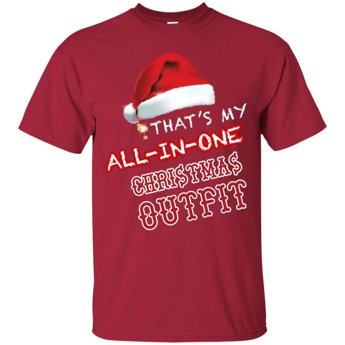 That's My All In One Christmas Outfit X-mas Gift Shirt For Mens Or Womens Cardinal