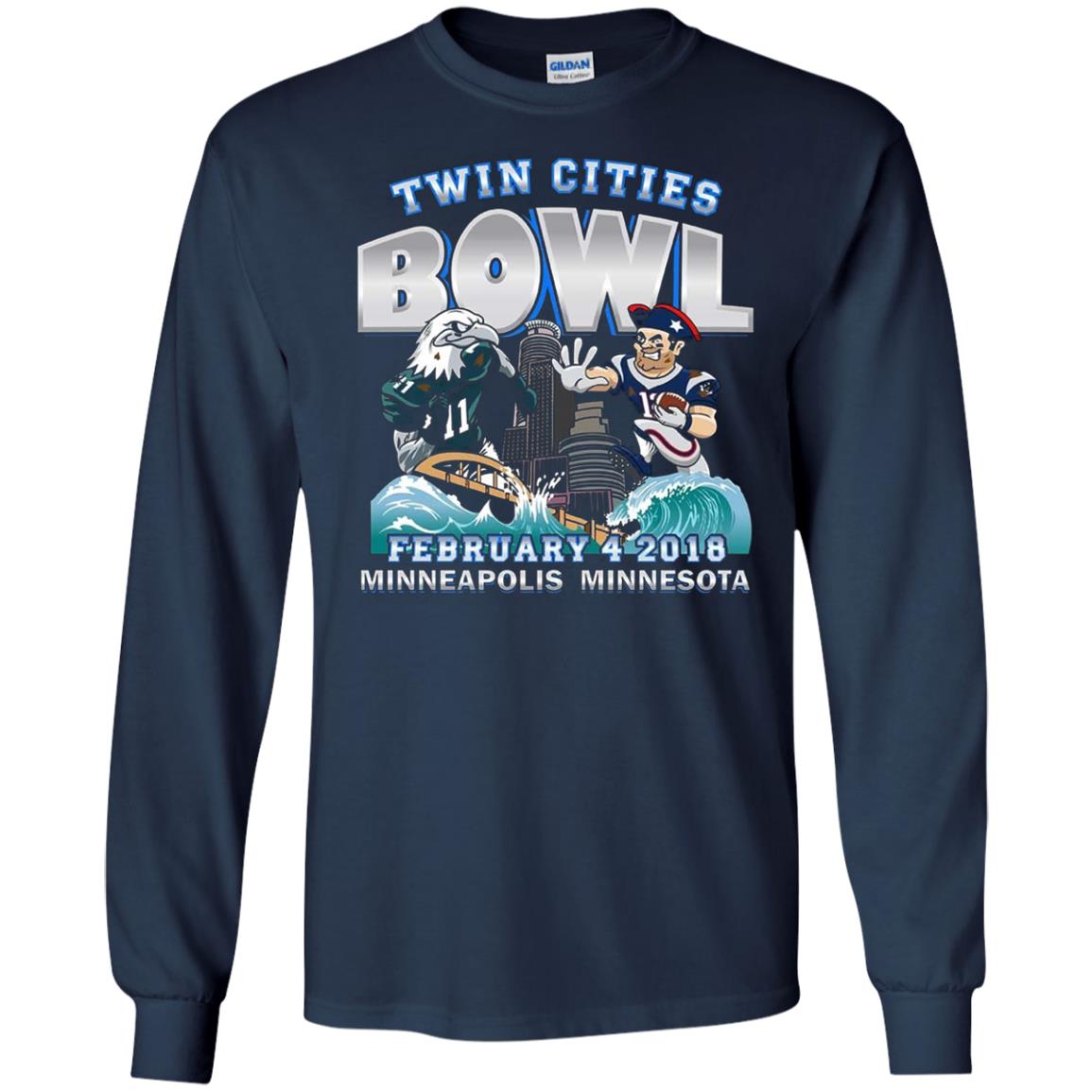 Football Lover T-shirt Twin Cities Bowl Navy