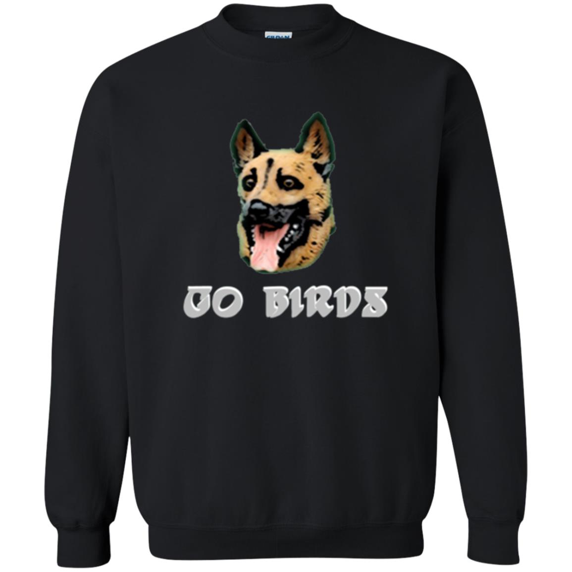 Dog Lover T-shirt Go Birds Underdog T-shirt Black