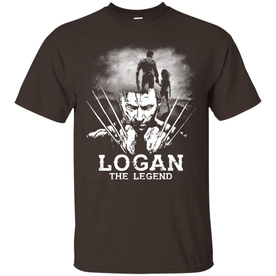 Logan The Legend Wolverine Fan T-shirt Dark Chocolate