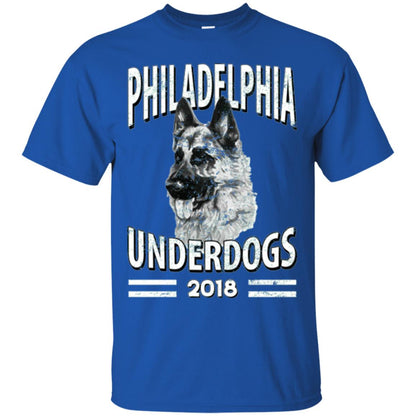 Dog Lover T-shirt Philadelphia Underdogs 2018 T-shirt Royal