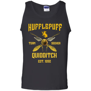 Hufflepuff Quidditch Team Seeker Est 1092 Harry Potter ShirtG220 Gildan 100% Cotton Tank Top