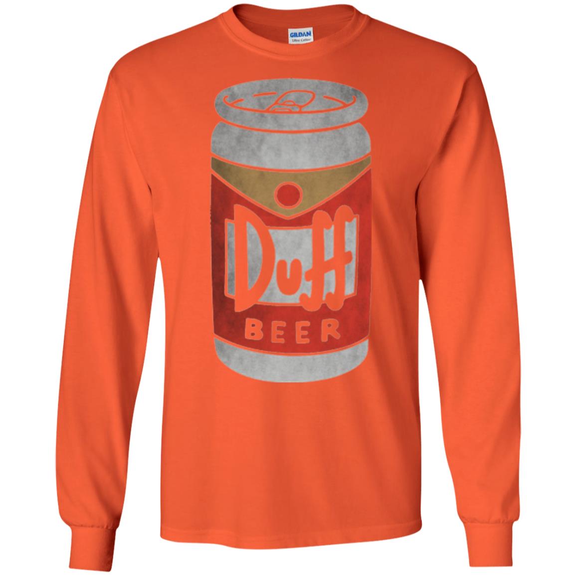 Beer Lovers T-shirt Duff Beer Orange