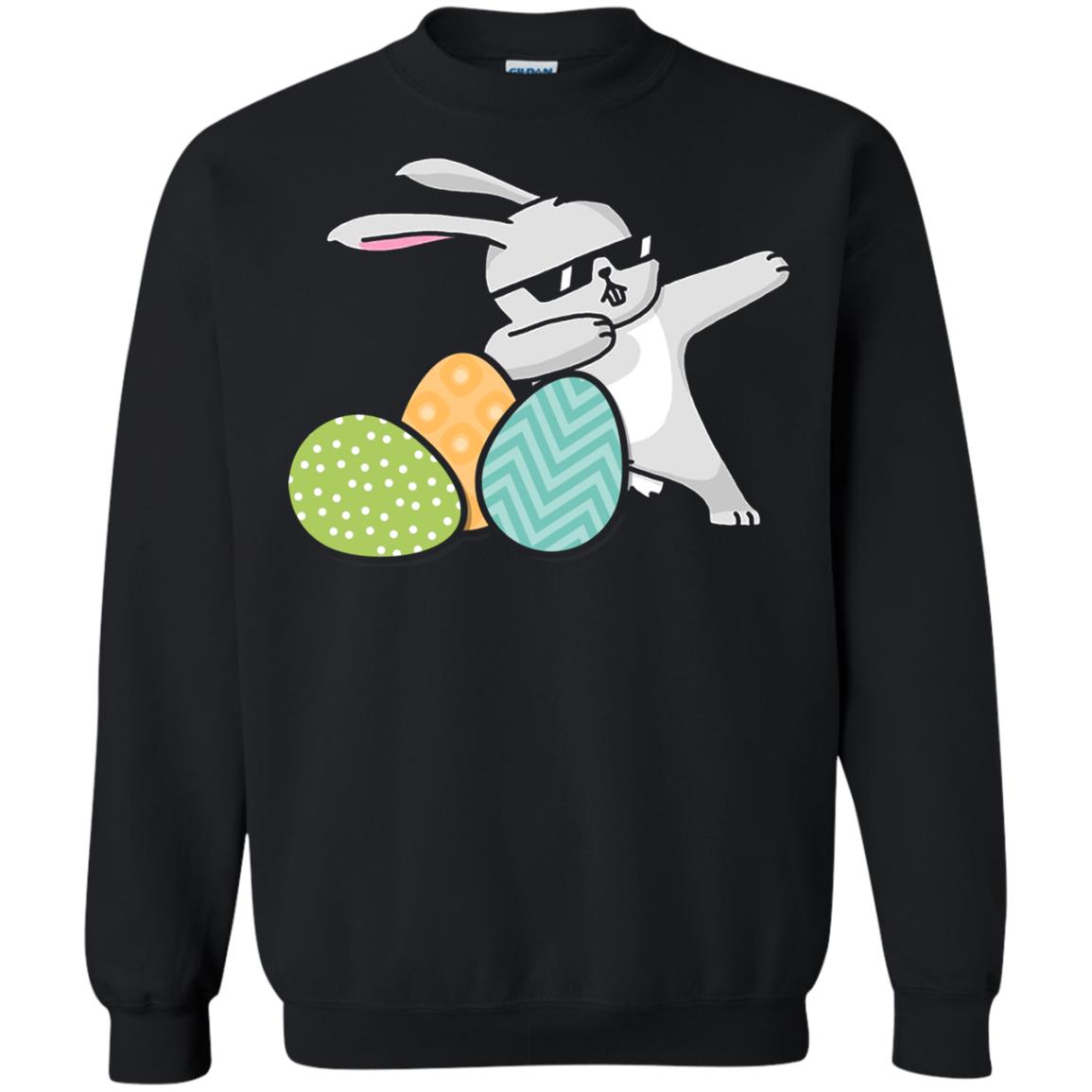Easter Bunny Dabbing Gift Shirt For Dabbing Lover Black