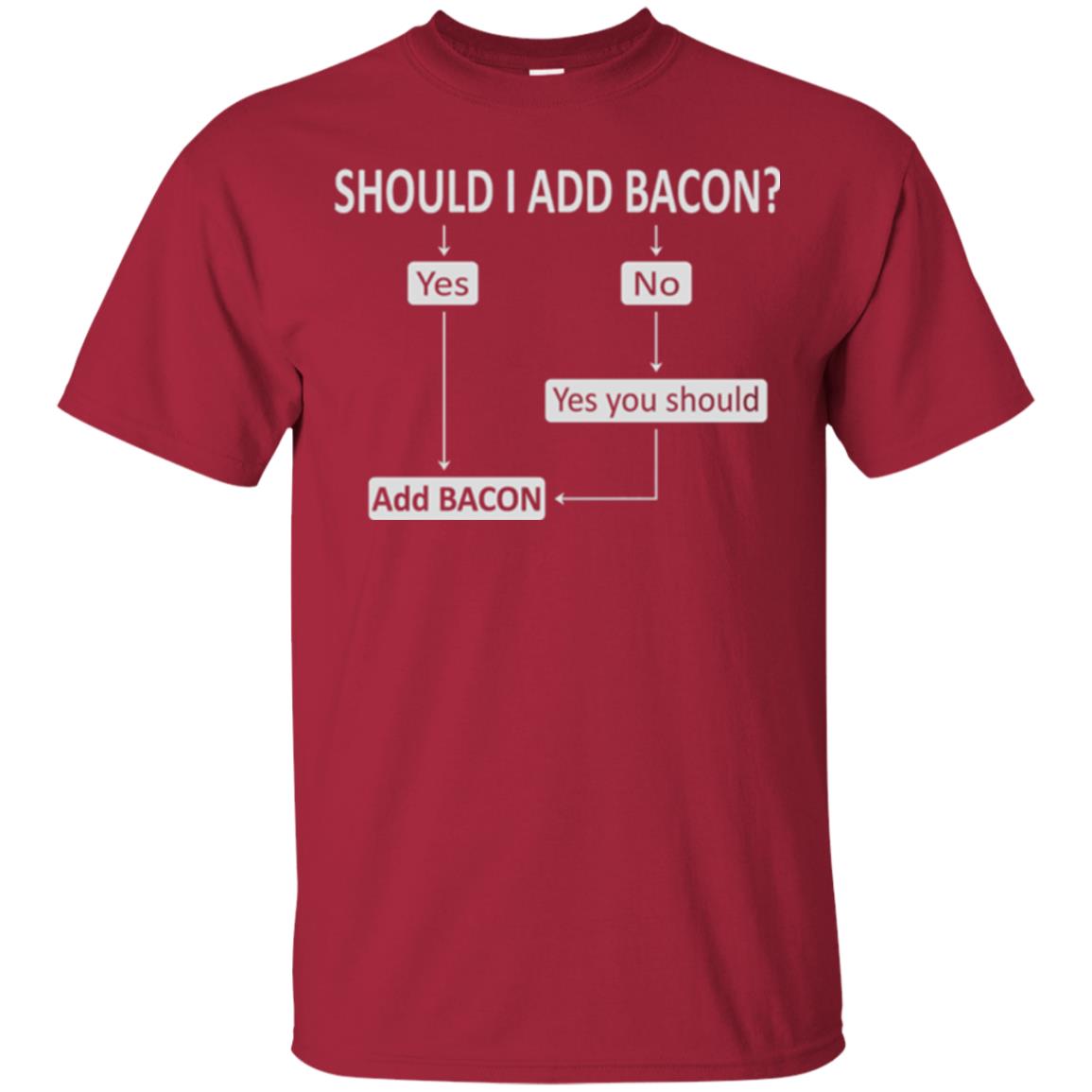 Bacon Lovers T-shirt Shoud I Add Bacon Cardinal