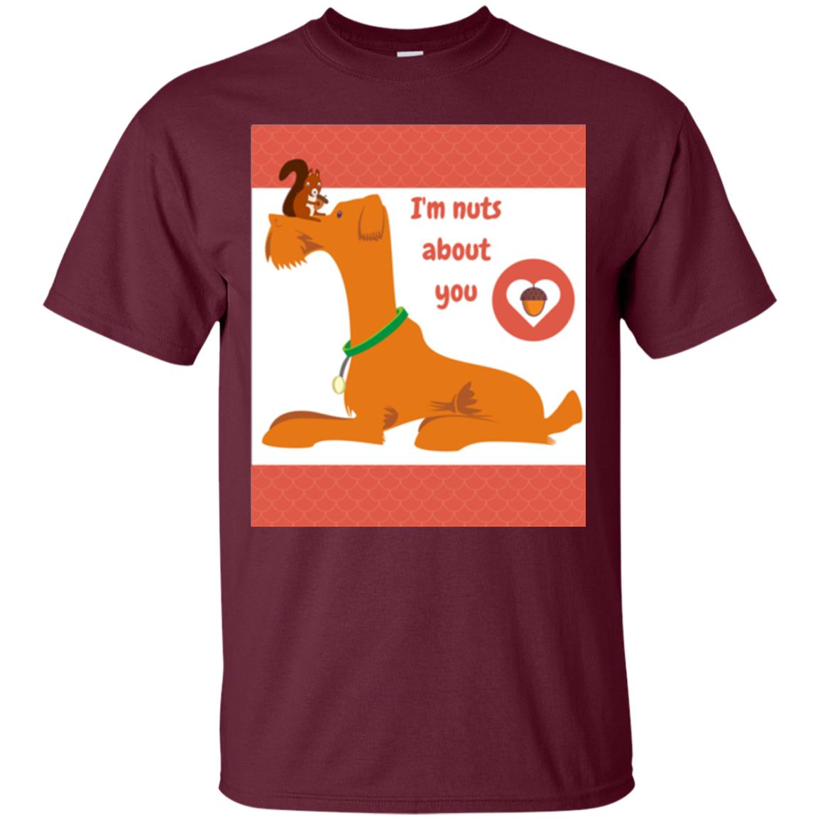 I_m Nuts About You T-shirt Maroon