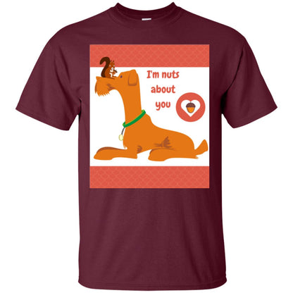 I_m Nuts About You T-shirt Maroon