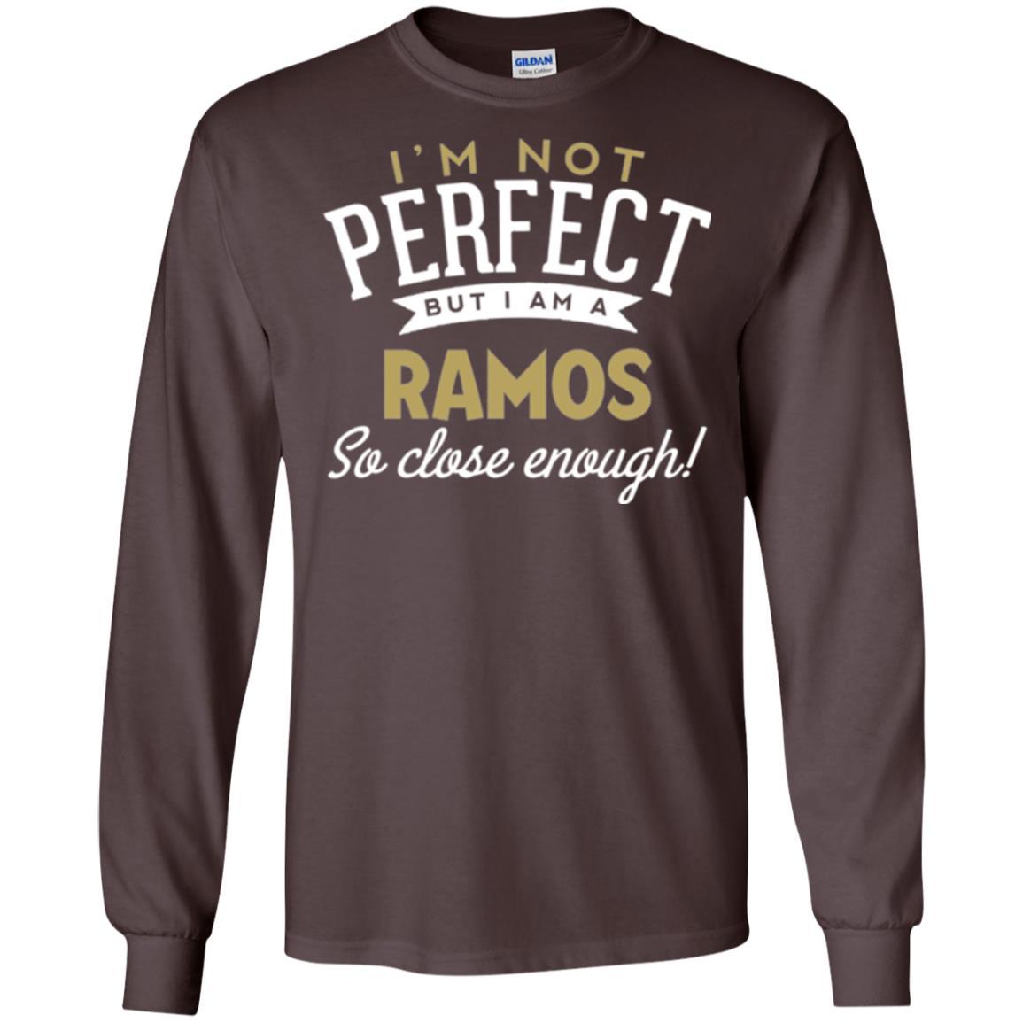 Soccer T-shirt I'm Not Perfect But I Am A Ramos Dark Chocolate