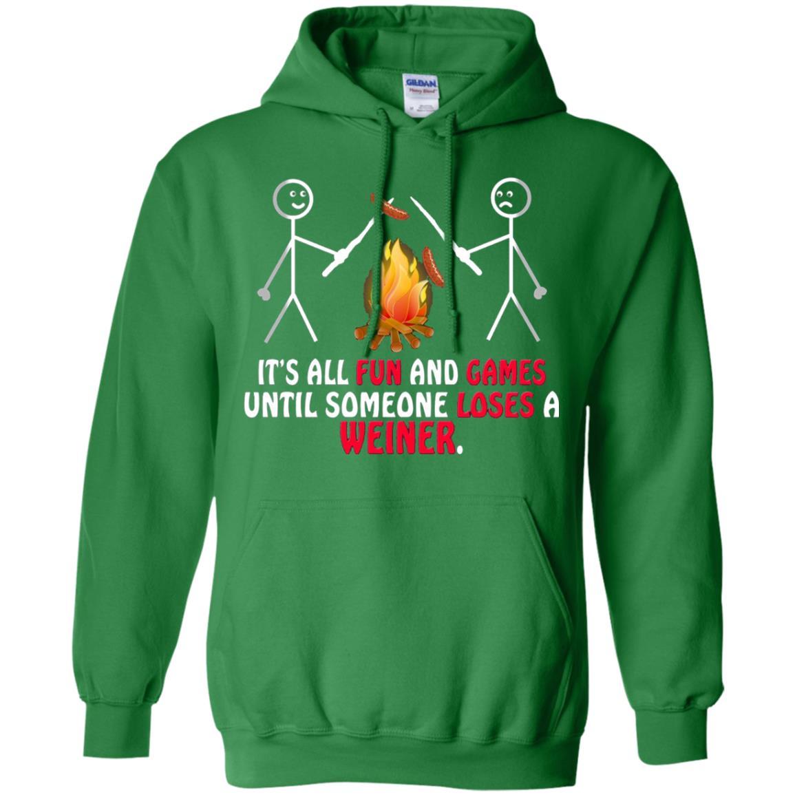 Camper T-shirt It's All Fun And Games Irish Green