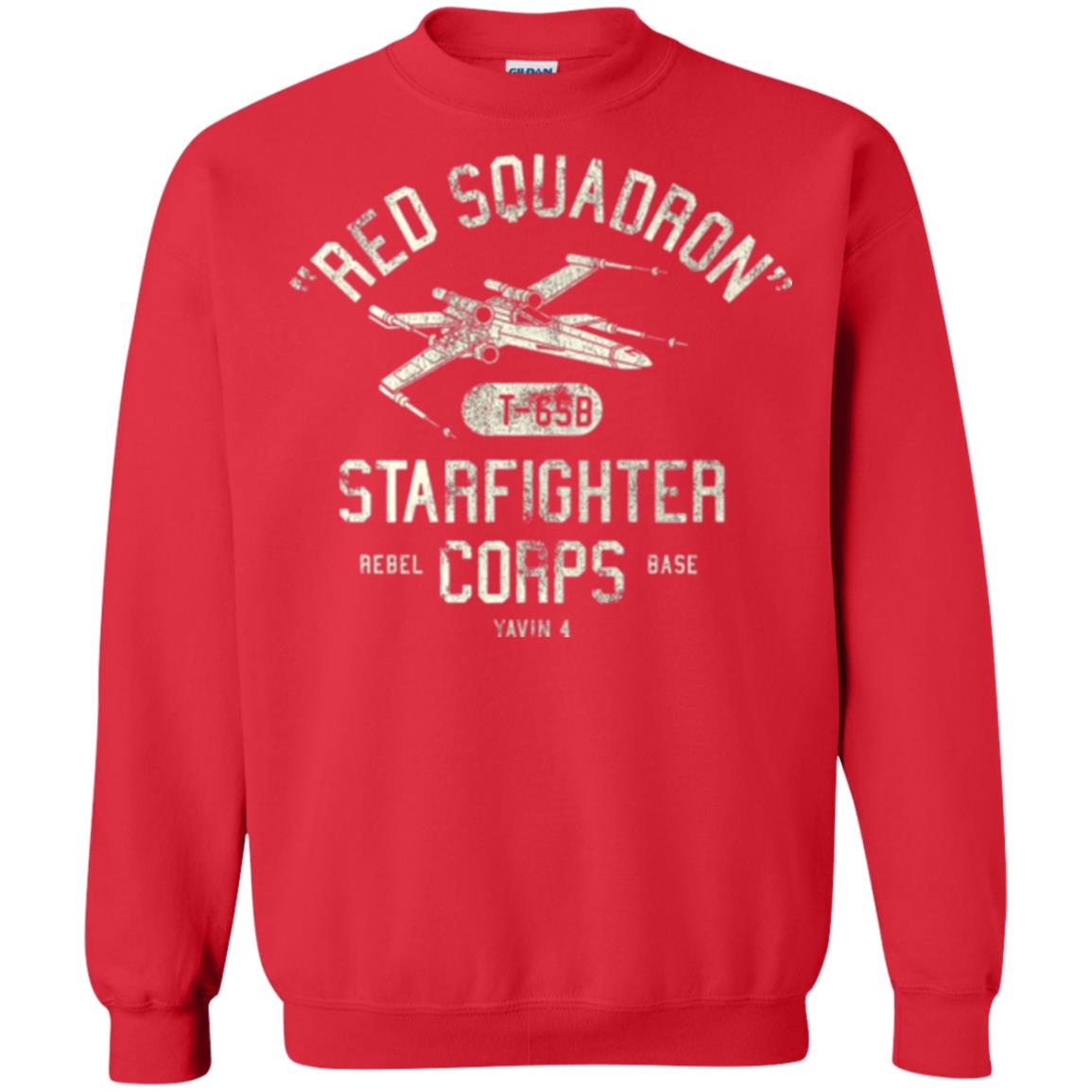 Movie T-shirt Red Squadron Starfighter Rebel Corps Base Red