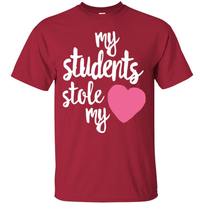 Valentine_s Day T-shirt My Students Stole My Heart Cardinal