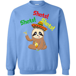 Shots Sloth Cinco De Mayo Tequila T-shirt