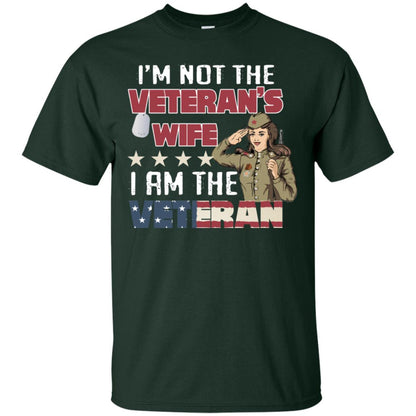 I'm Not The Veteran's Wife I Am The Veteran Shirt For Woman Veteran Forest