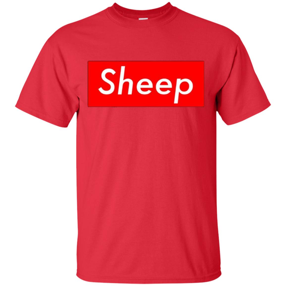 Sheep Box Logo Hype T-shirt Red