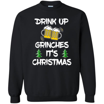 Beer Lover T-shirt Drink Up Beer Grinches It's Christmas Black