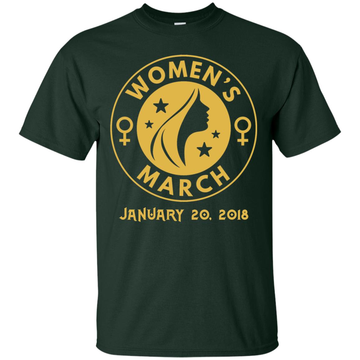 Women_s Right T-shirt Women_s March January 20th 2018 Protest Forest Green