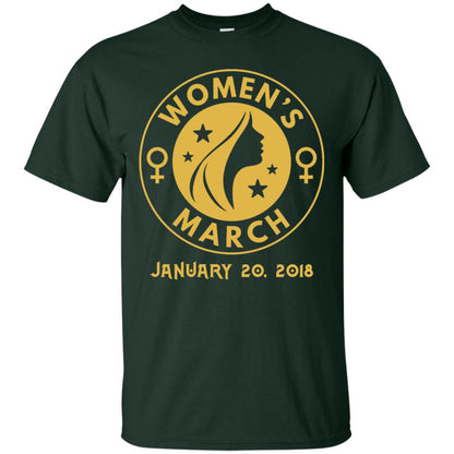 Women_s Right T-shirt Women_s March January 20th 2018 Protest Forest Green
