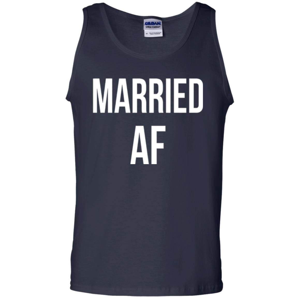 Married Af Funny T-shirt Navy