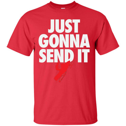 Just Gonna Send It Snowmobile Lover T-shirt Red