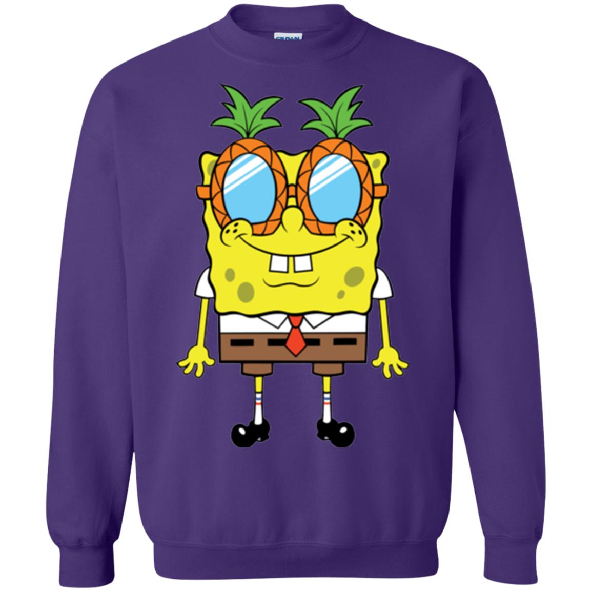 Nickelodeon Spongebob Squarepants Pineapple Glasses T-shirt Purple
