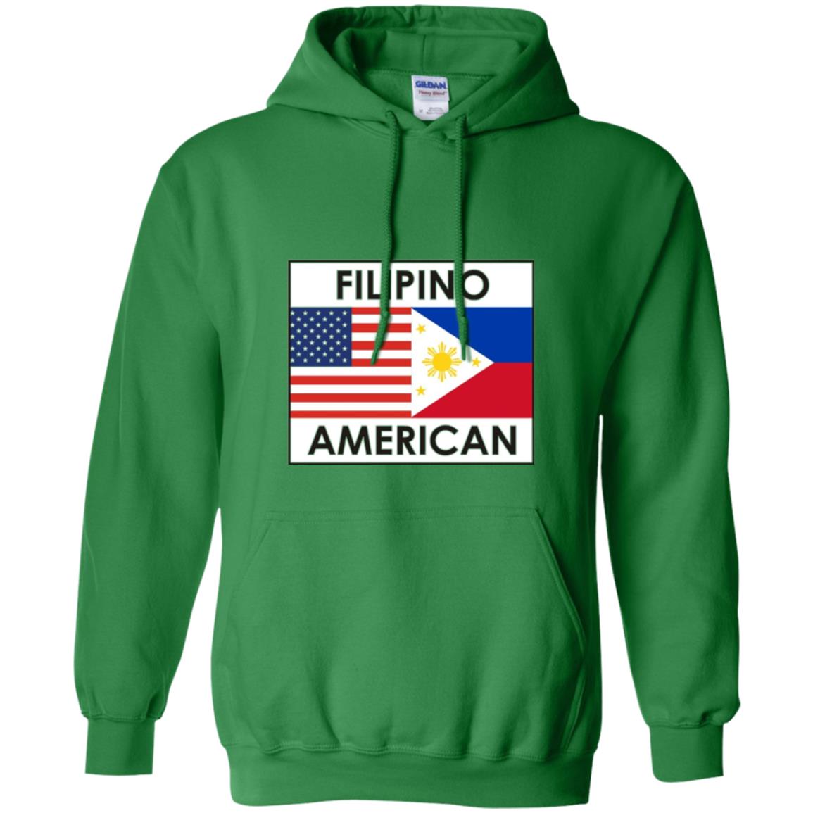 Filipino American T-shirt Philippines Usa Flags Irish Green