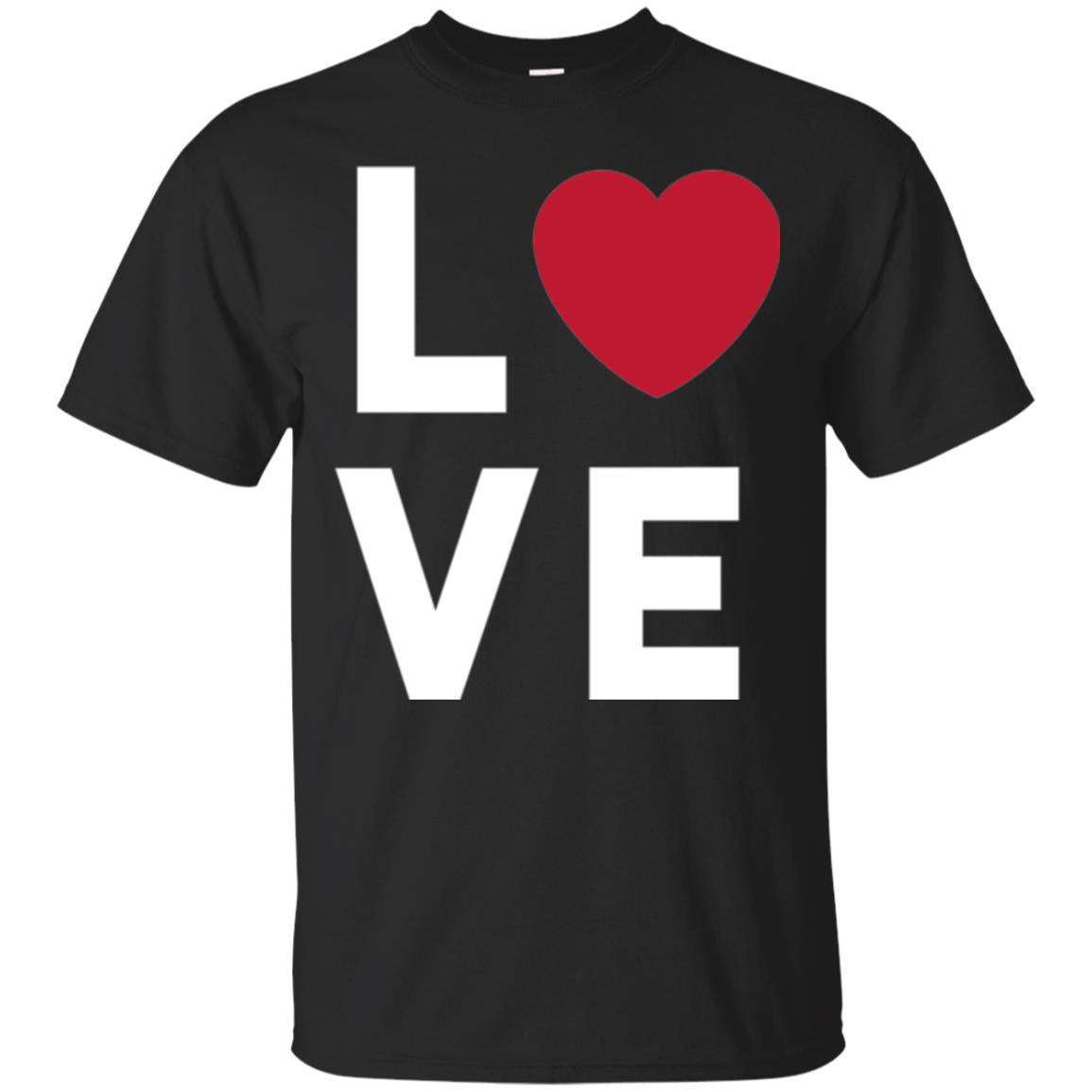 Love Heart T-shirt Black
