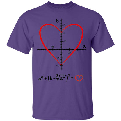 Valentines Day T-shirt Math Equation Cool Formula Geekiest Heart Purple