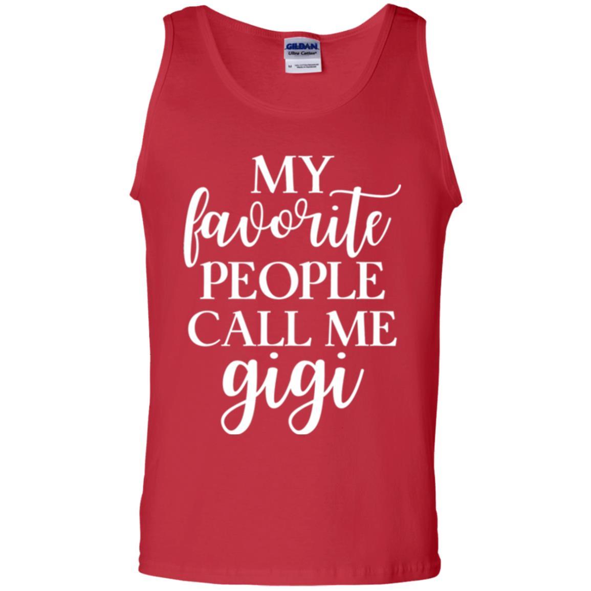Nana T-shirt My Favorite People Call Me Gigi Red