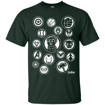 Infinity War Tonal Hero Icon Movie T-shirt Forest