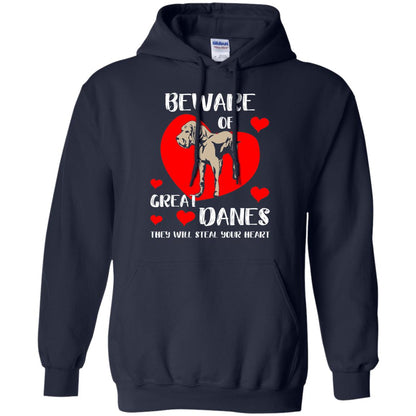 Beware Of Great Danes They Will Steal Your Heart Cute Shirt Navy