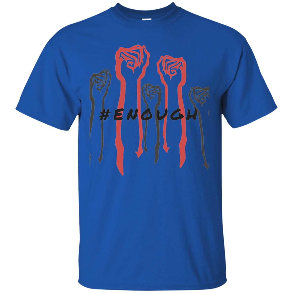Hash Tag Enough Gun Control Shirt Royal