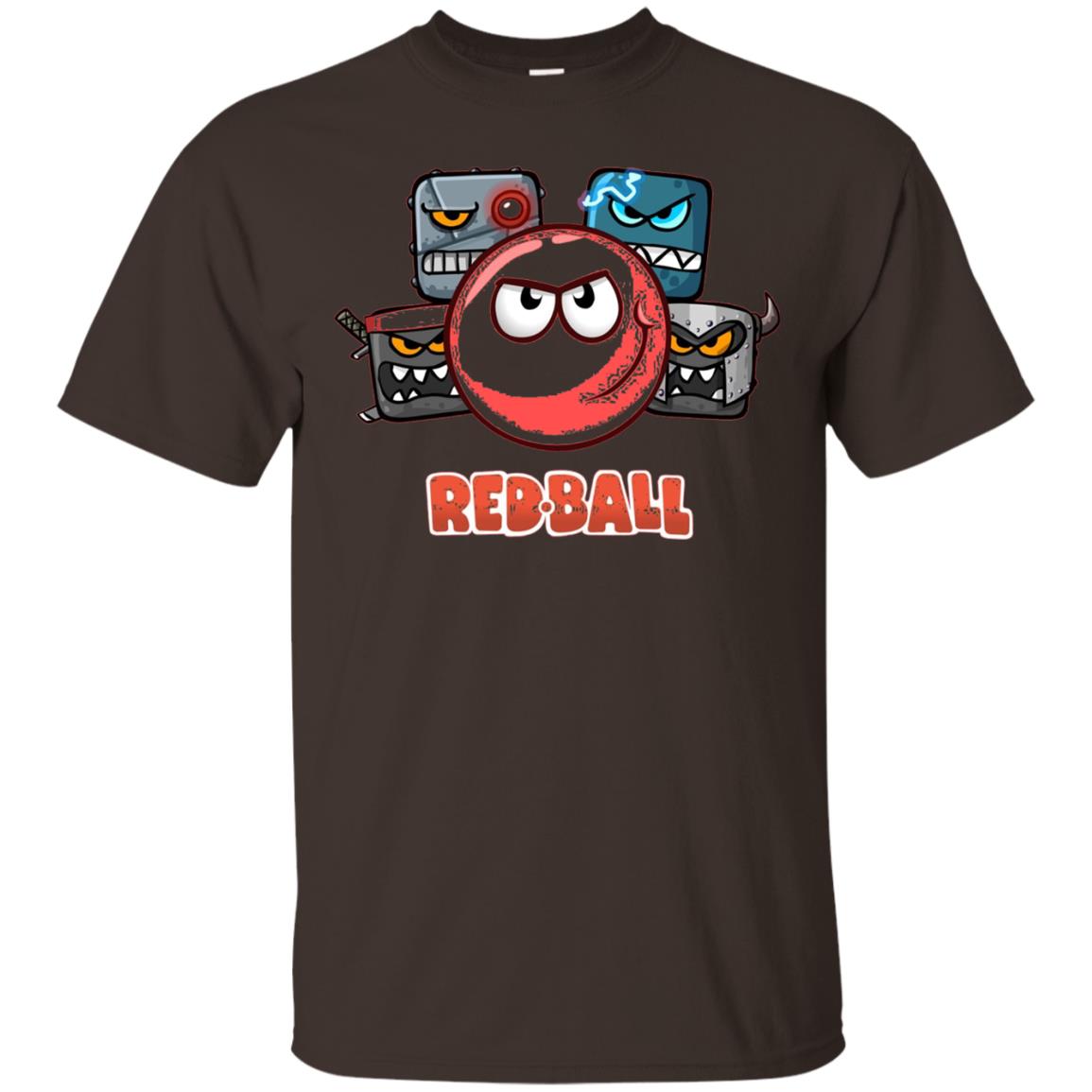 Red Ball 4 The Crew Game Lover T-shirt Dark Chocolate