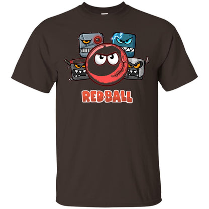 Red Ball 4 The Crew Game Lover T-shirt Dark Chocolate