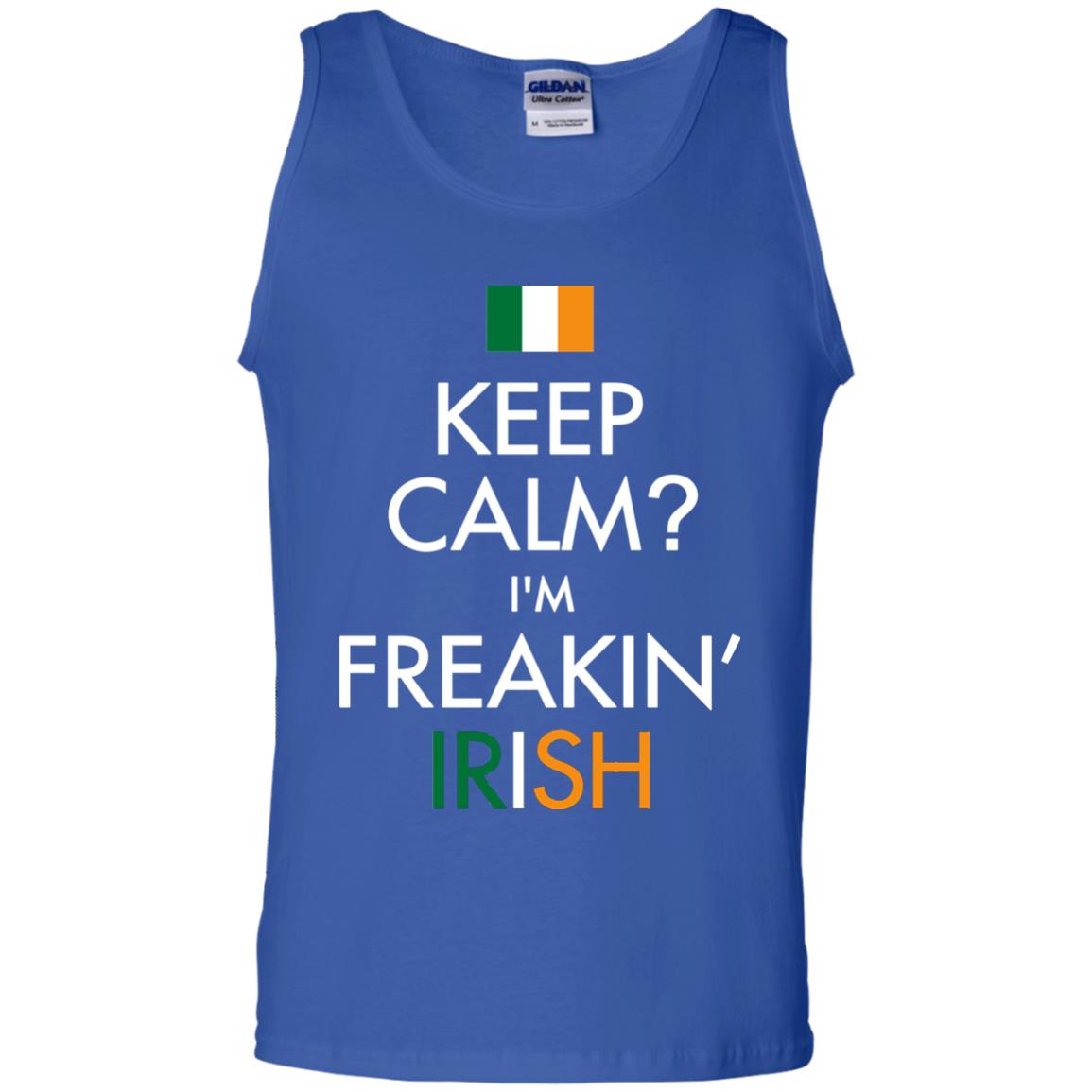 Keep Calm I_m Freakin_ Irish Saint Patrick_s Day Shirt Royal