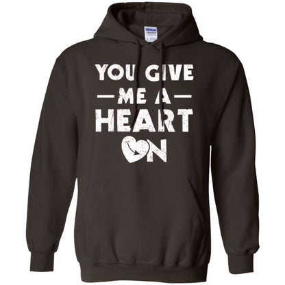 Funny Valentine_s Day Saying T-shirt You Give Me A Heart On Dark Chocolate