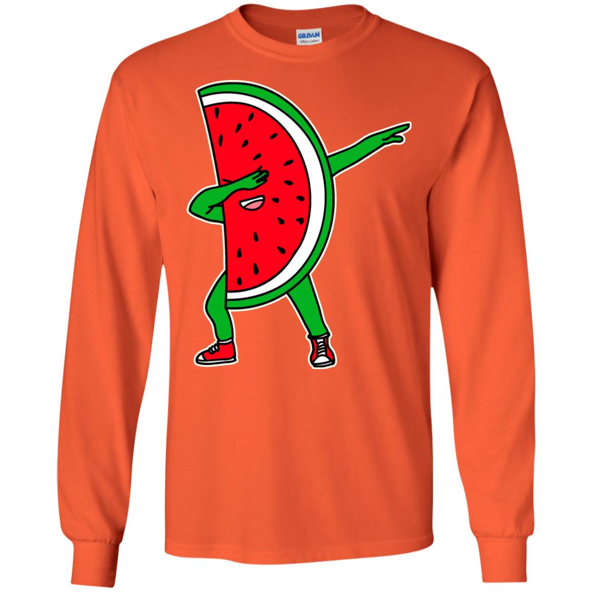 Dabbing Watermelon Shirt Orange