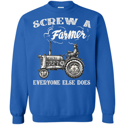Screw A Farmer Everyone Else Does Farming Shirt Royal