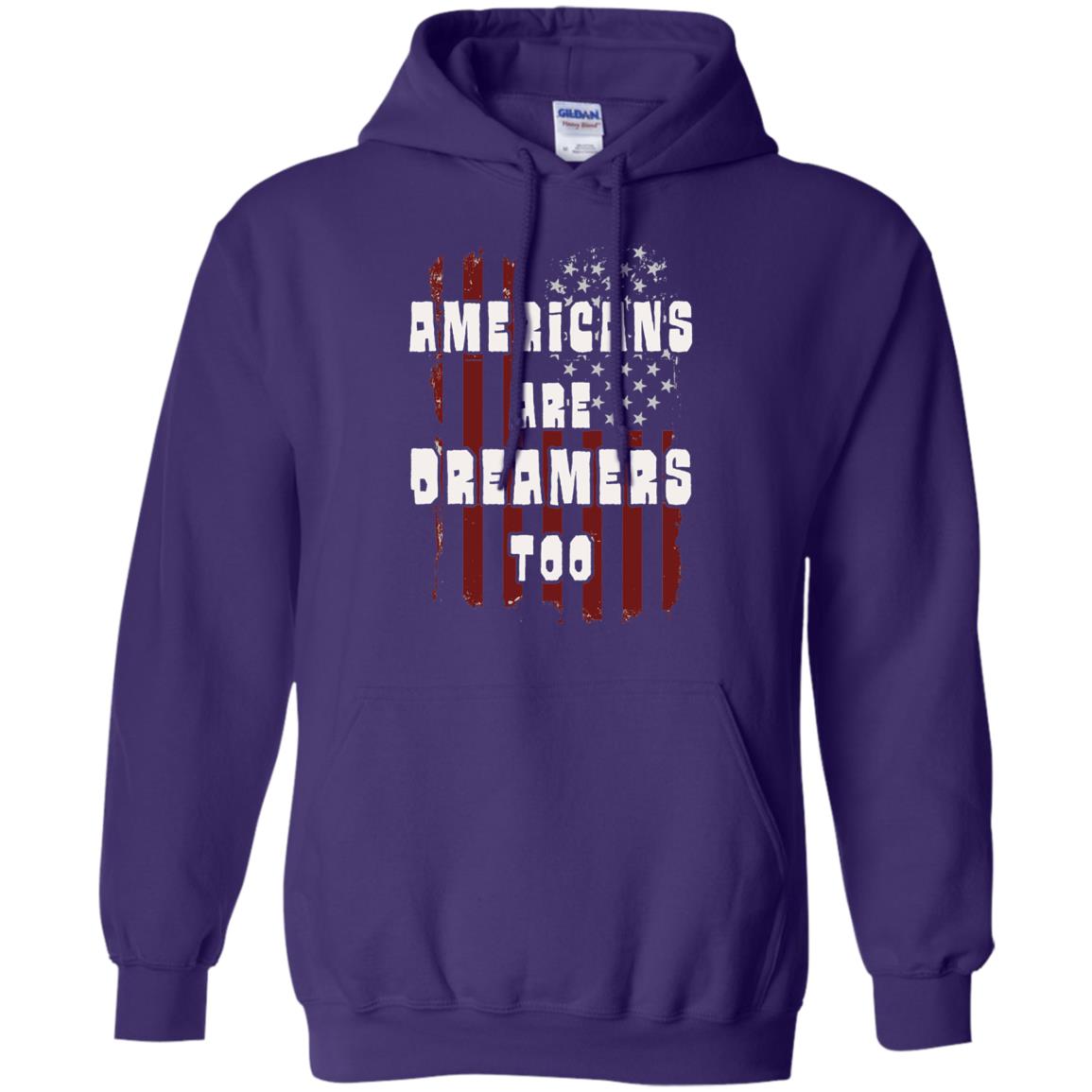 Anti Trump T-shirt Americans Are Dreamers Too Patriotic Pride Purple