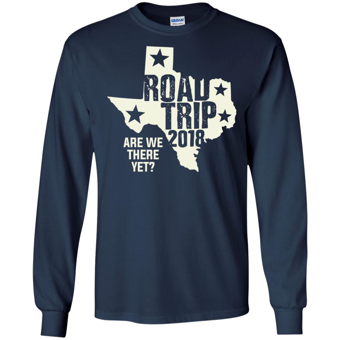 Texas Road Trip 2018 Funny Family Vacation Shirt Navy